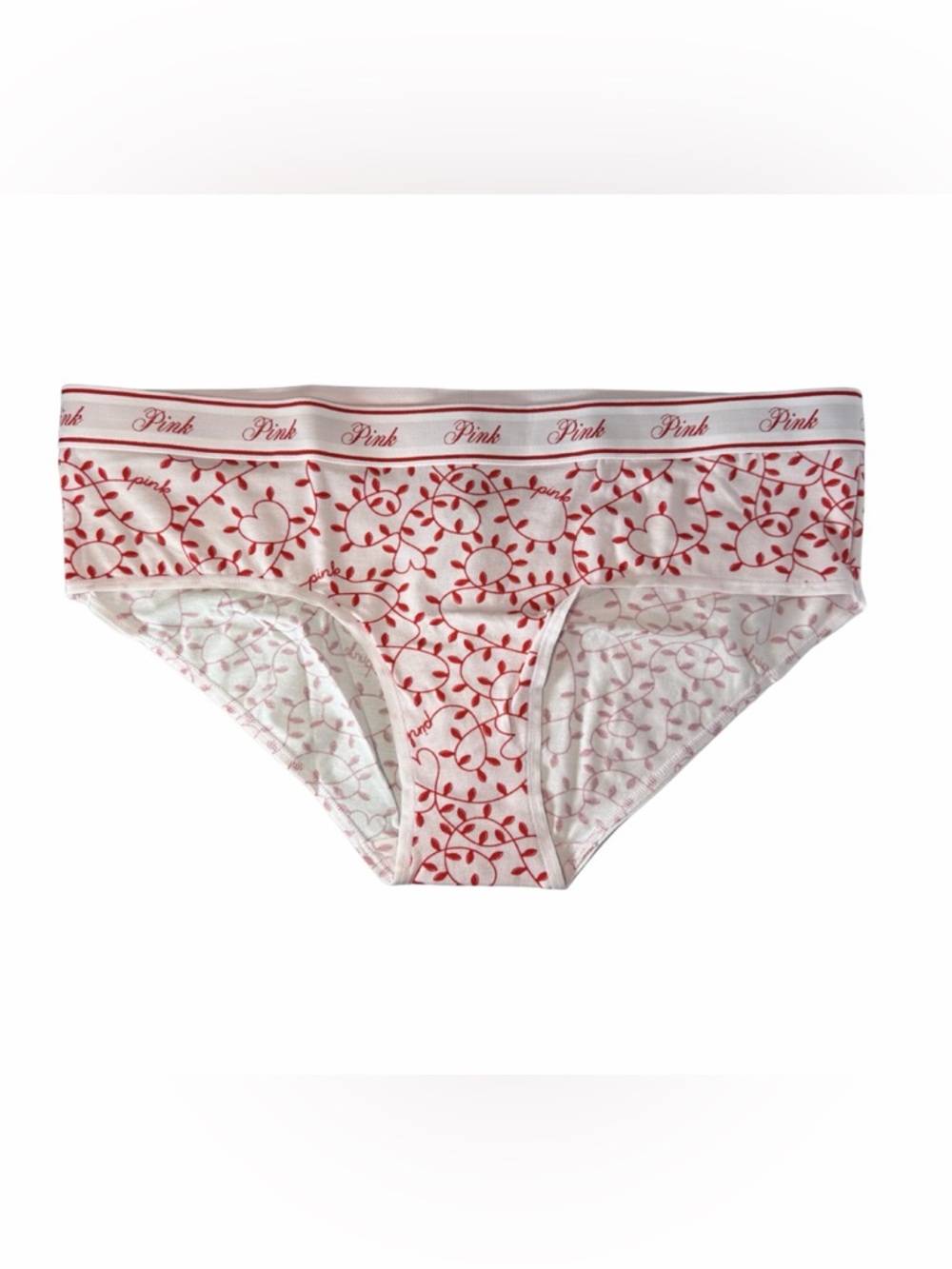 PINK Victoria’s Secret - Cotton Logo Hipster Panty - Special Valentines Hearts